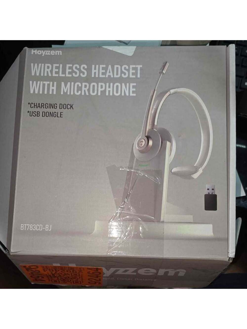 Hoyzzem BT783CD Wireless Headset with Microphone and Charging Dock